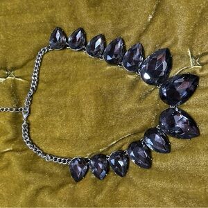 Dramatic Grey Necklace